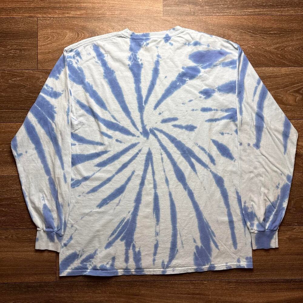 Blue & White Florida Gators Tie-Dye Long Sleeve Tee - Picture 4 of 4